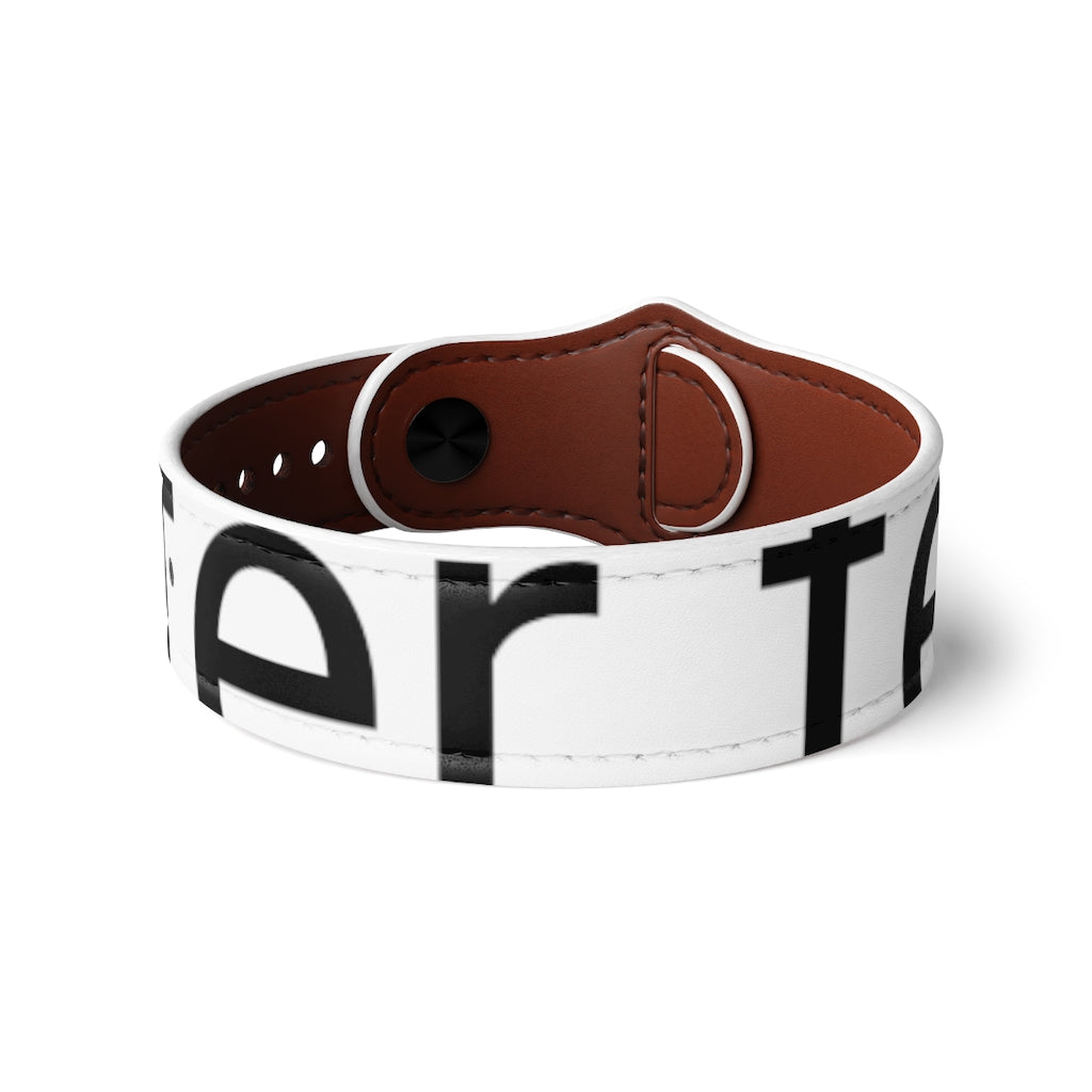 Vegan Leather Wristband