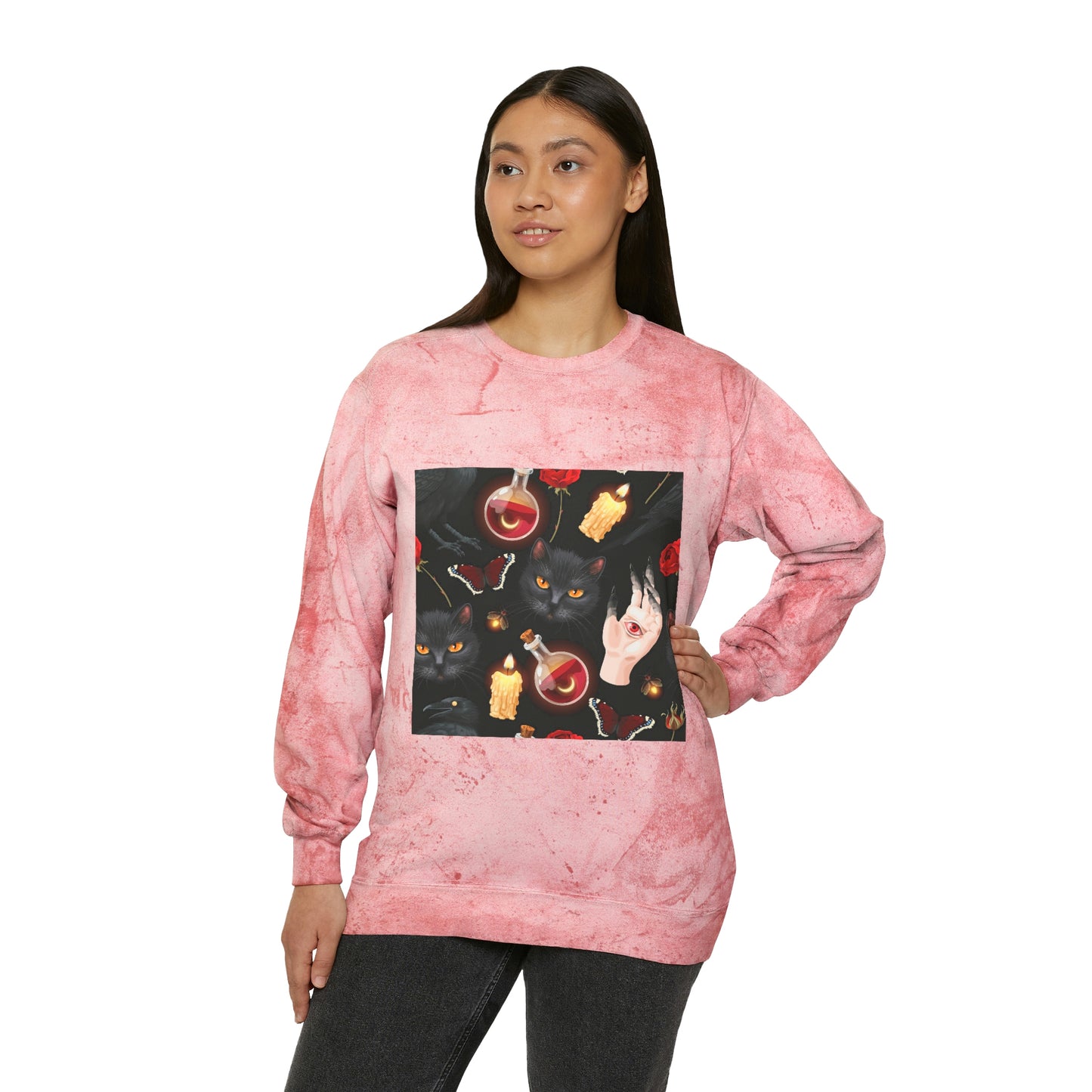 Unisex Color Blast Crewneck Sweatshirt
