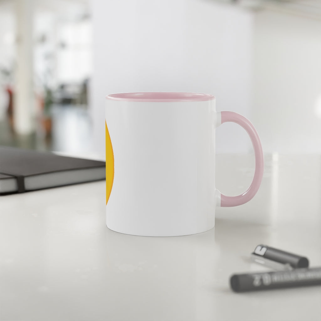 White Accent Mug, 11oz