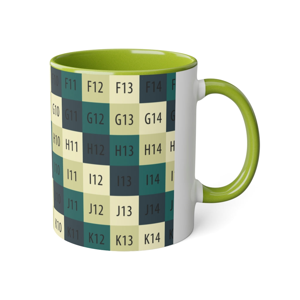 White Accent Mug, 11oz