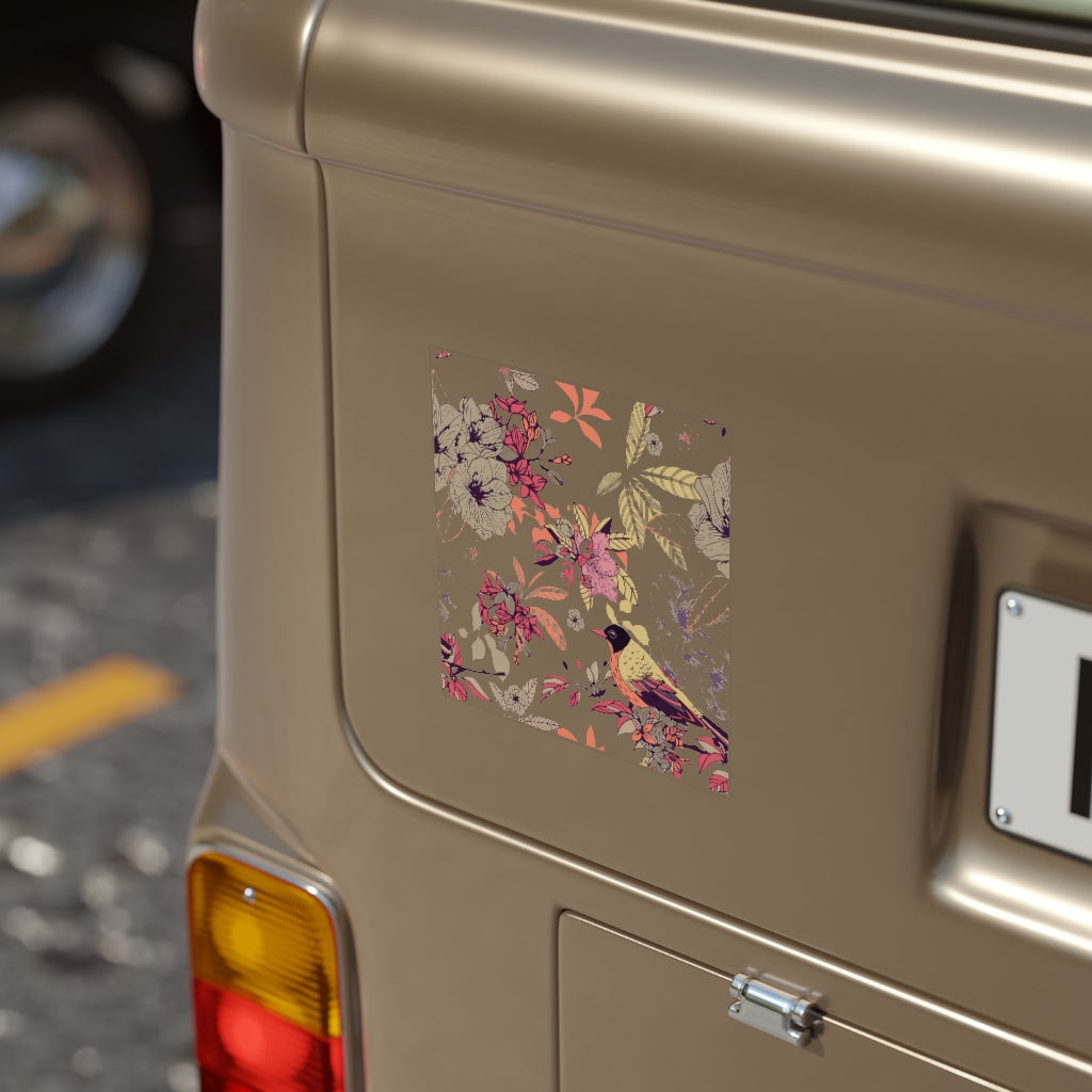 Transparent Outdoor Stickers, Square