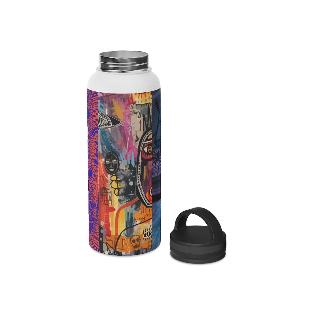 Stainless Steel Water Bottle, Handle Lid