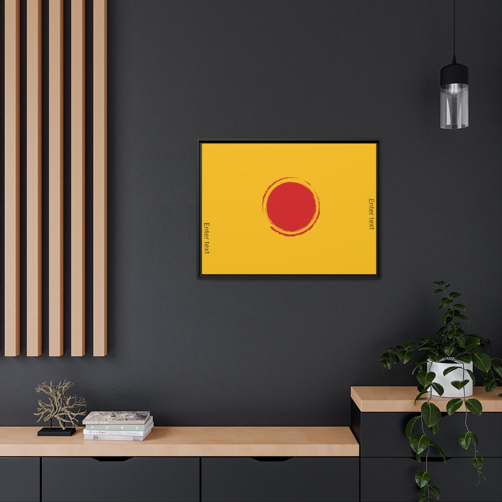 Matte Canvas, Black Frame