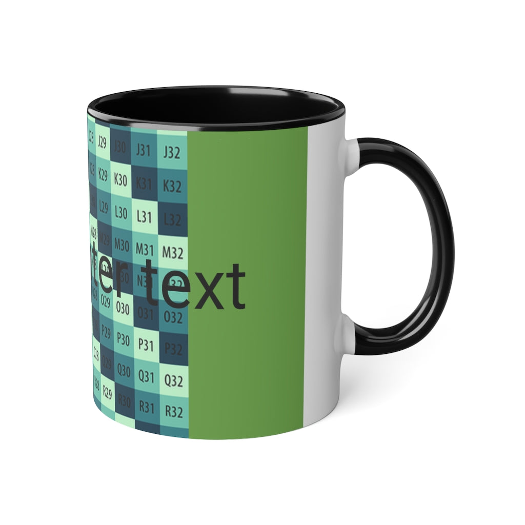 White Accent Mug, 11oz