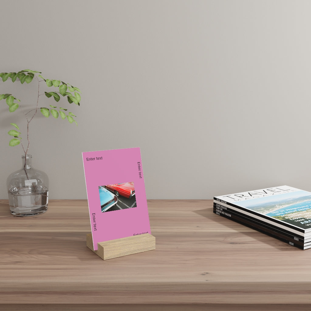 Gallery board with stand