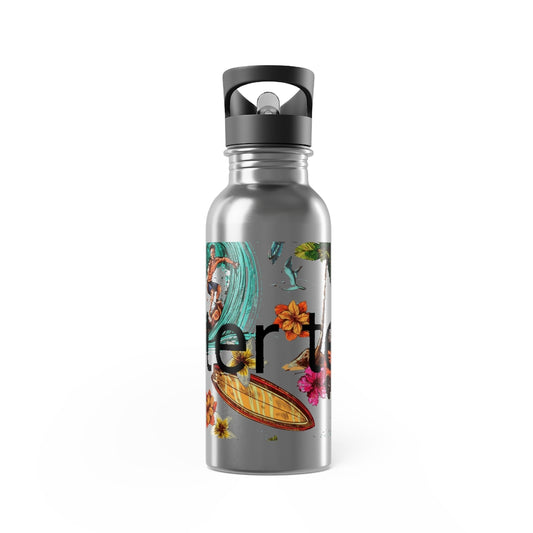 Stainless Steel Water Bottle With Straw, 20oz