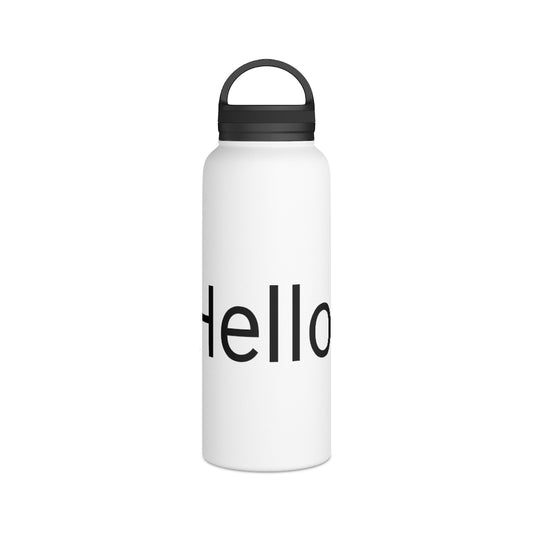Stainless Steel Water Bottle, Handle Lid