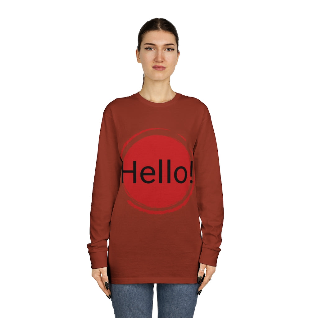 Unisex Long Sleeve Crewneck Tee