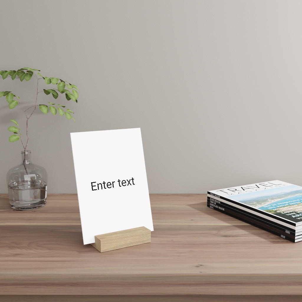 Gallery board with stand