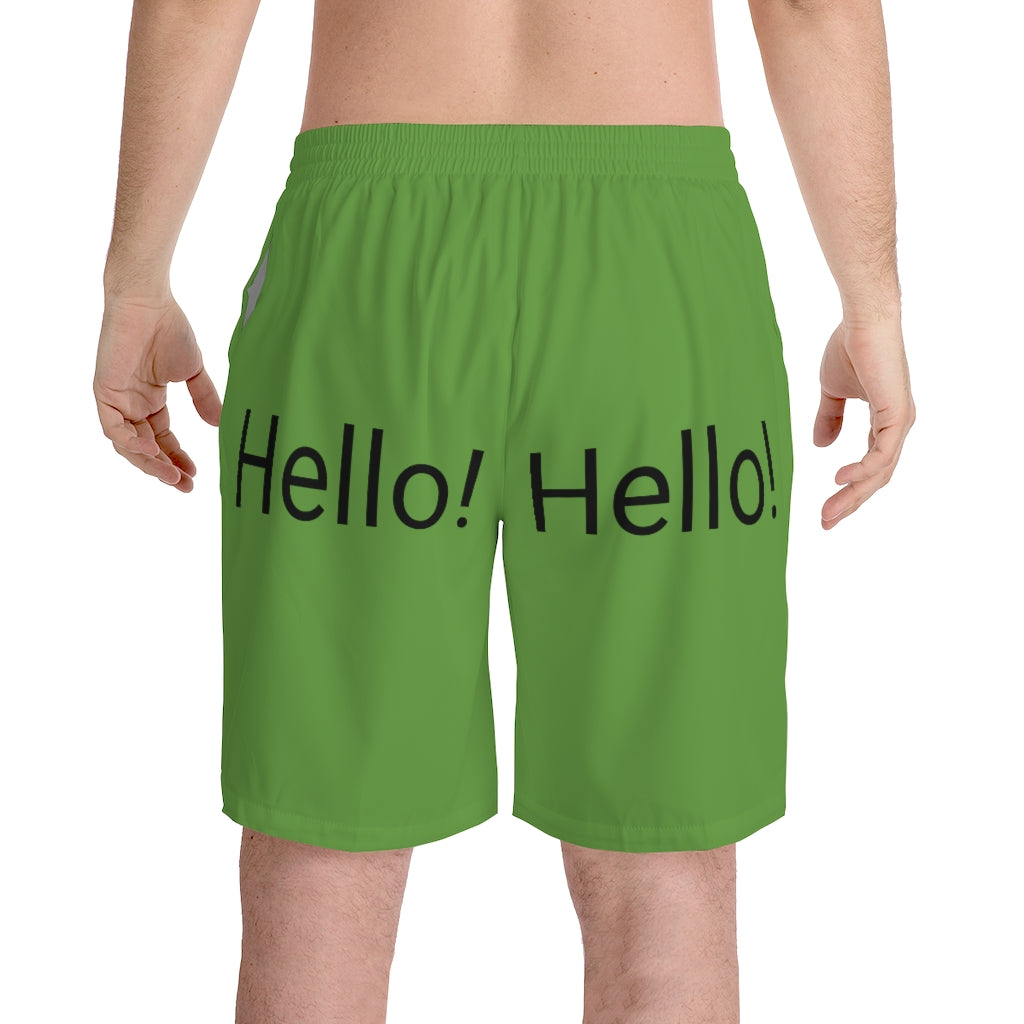 Men's Elastic Beach Shorts (AOP)