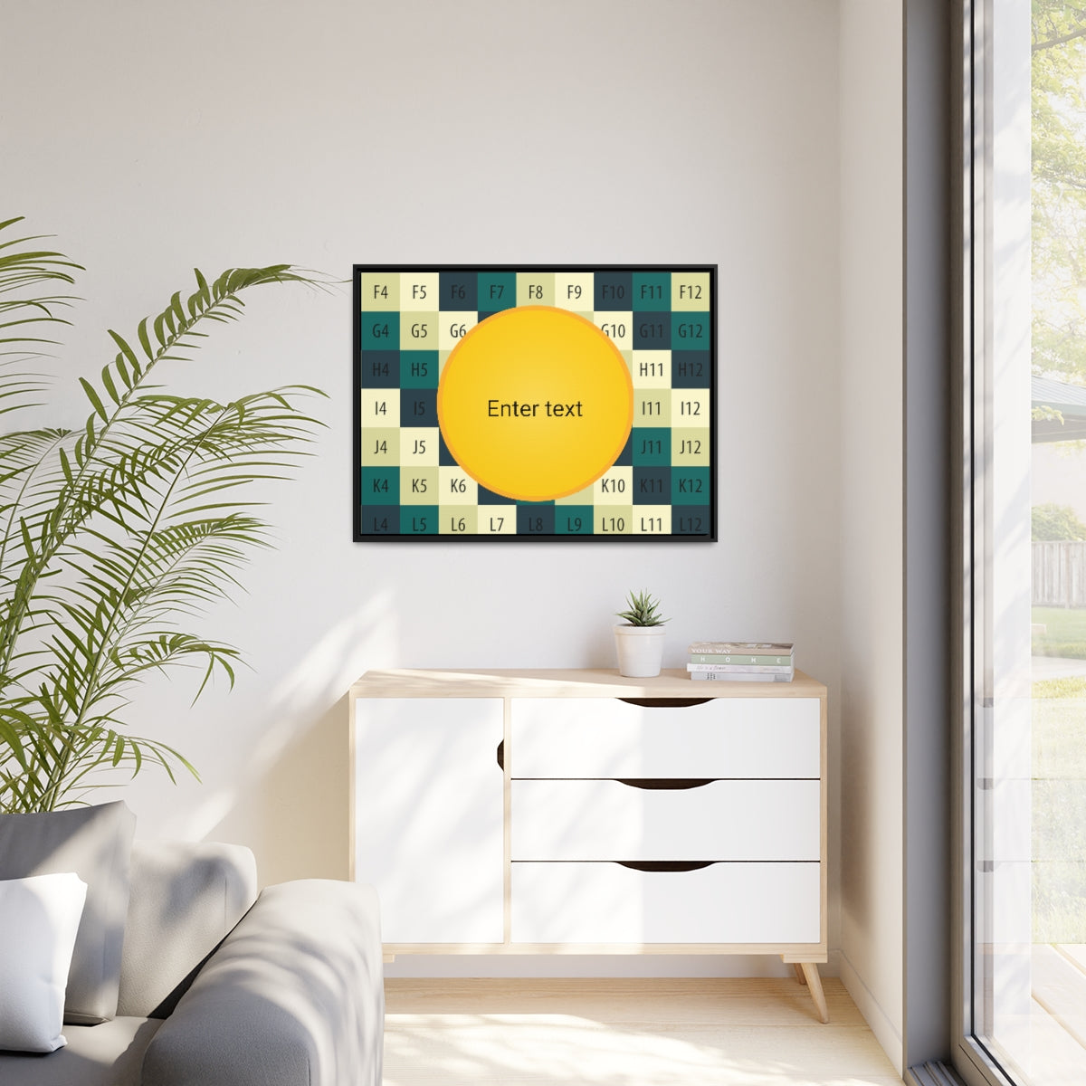 Matte Canvas, Black Frame