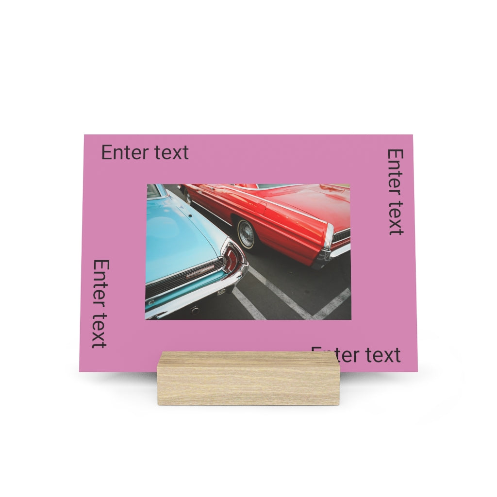 Gallery board with stand