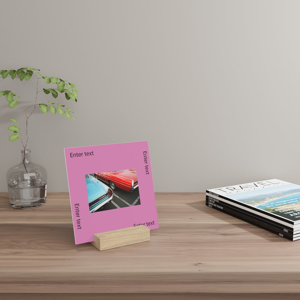 Gallery board with stand