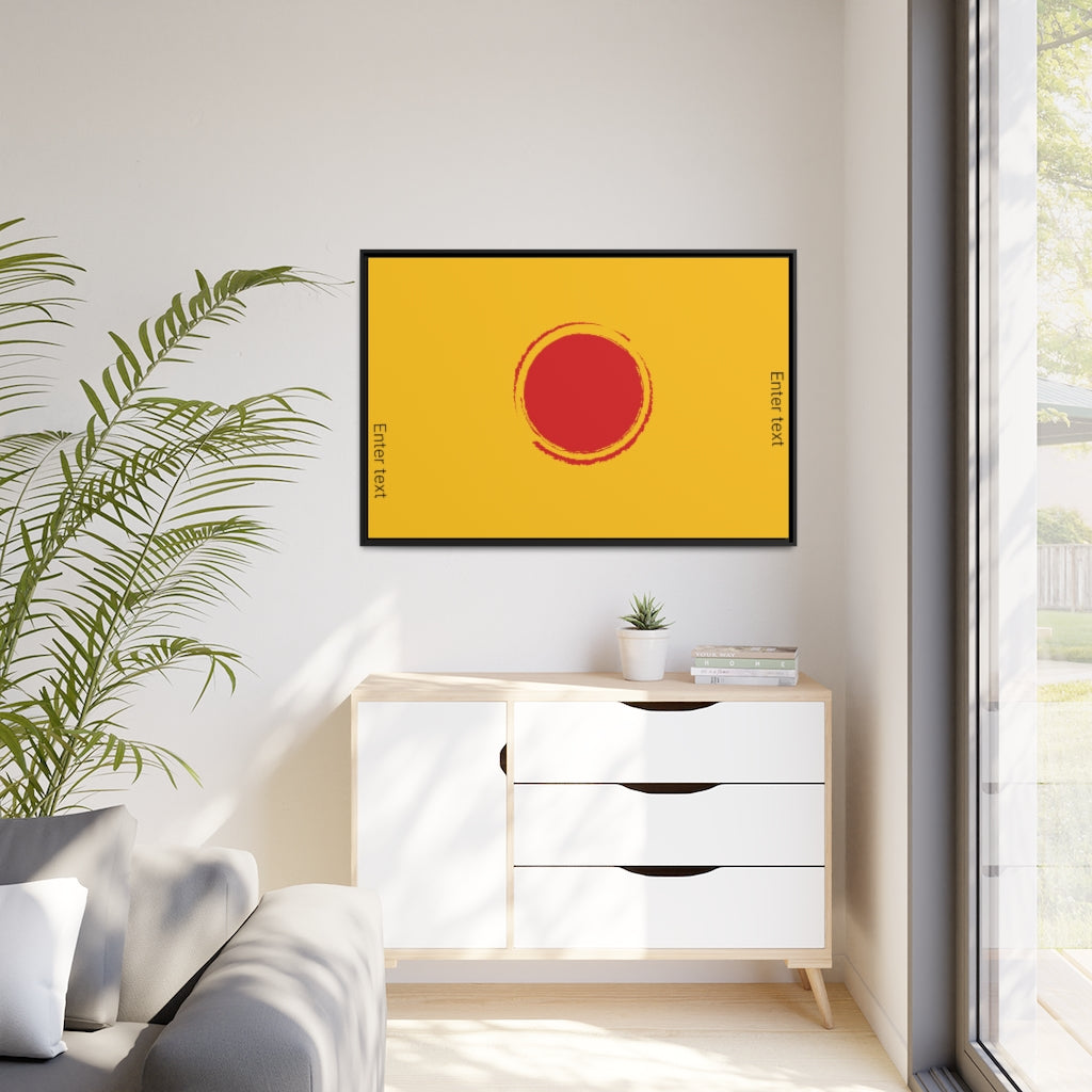 Matte Canvas, Black Frame