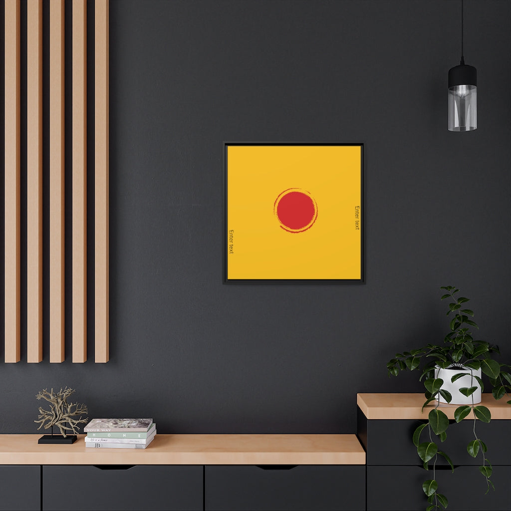 Matte Canvas, Black Frame