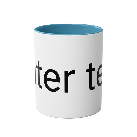 Two-Tone Coffee Mugs, 11oz