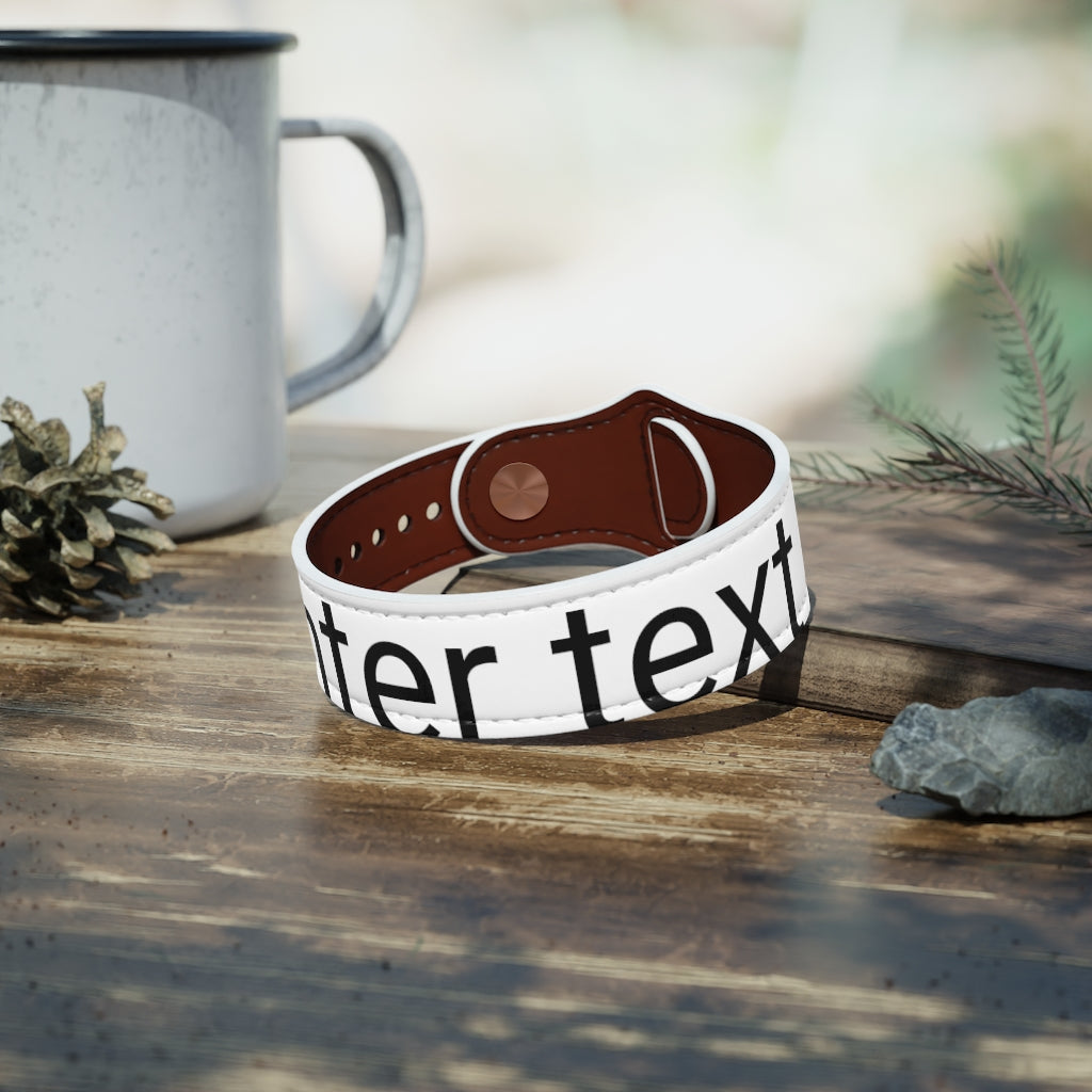 Vegan Leather Wristband