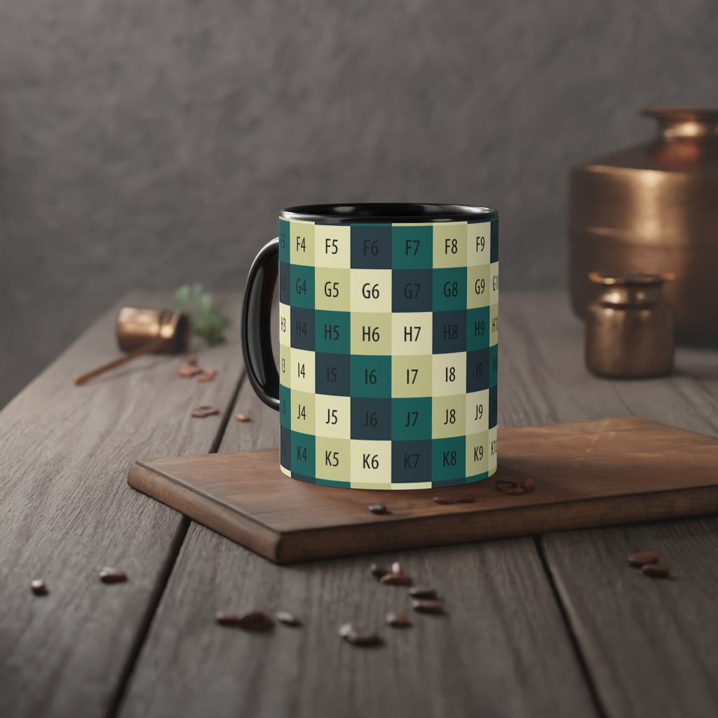 White Accent Mug, 11oz