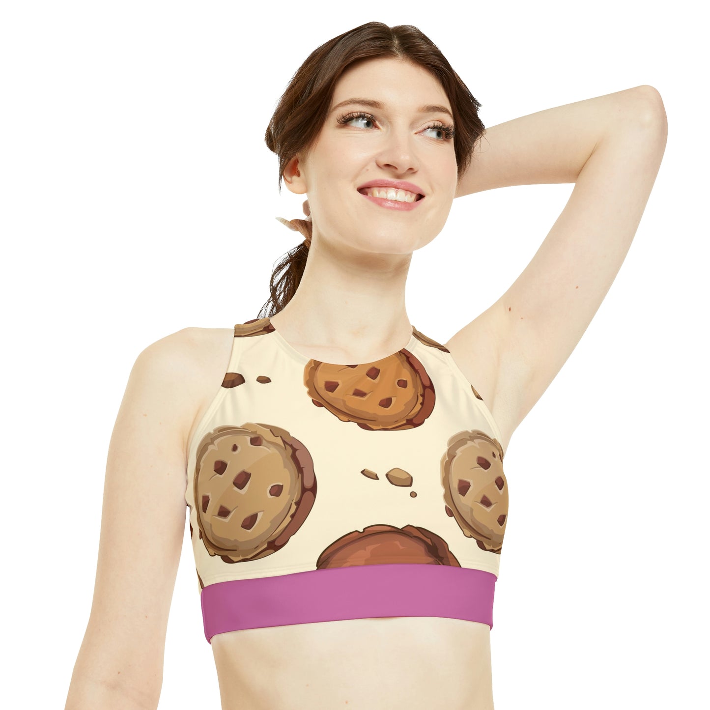 High Neck Crop Bikini Top