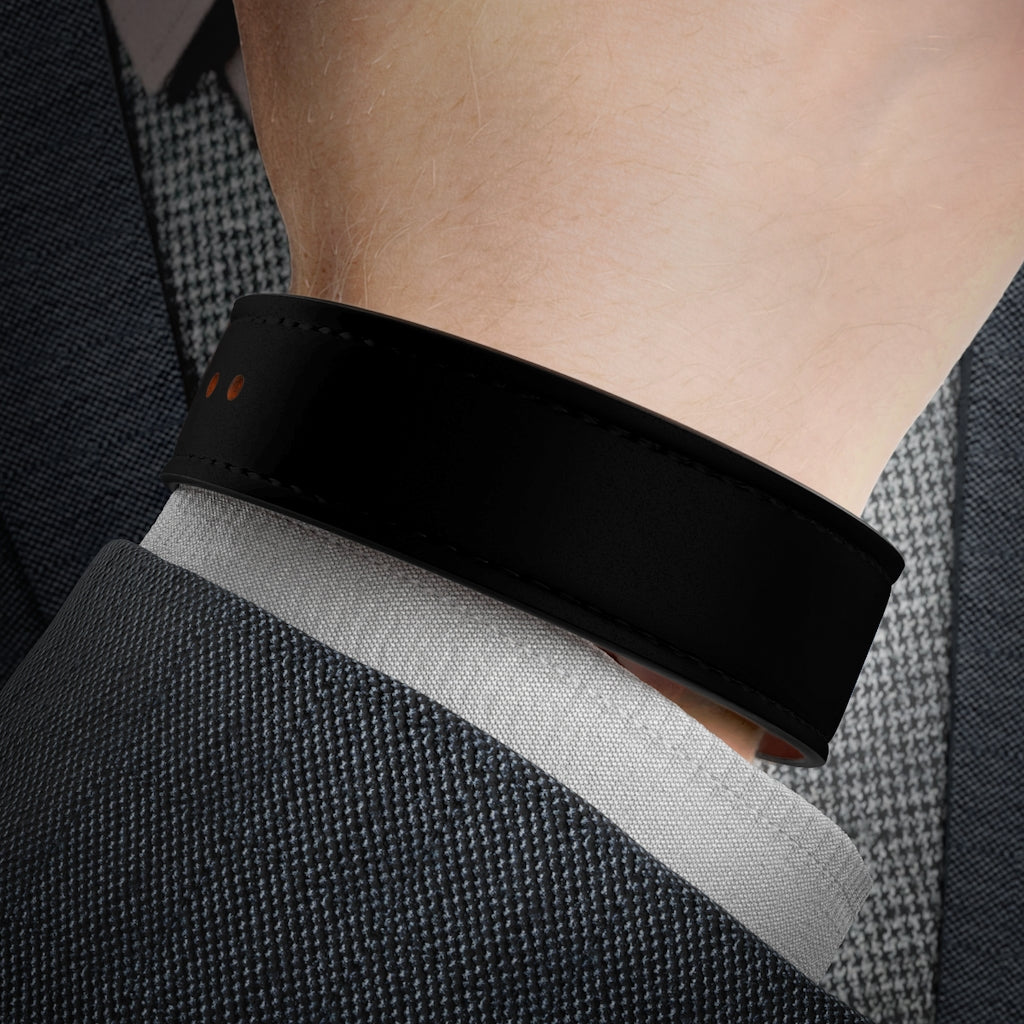 Vegan Leather Wristband