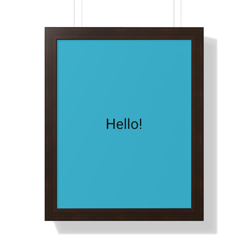 Framed Vertical Poster