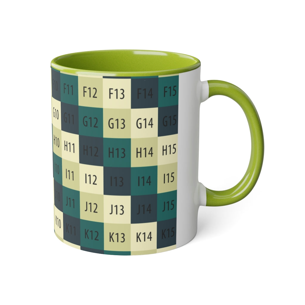 White Accent Mug, 11oz