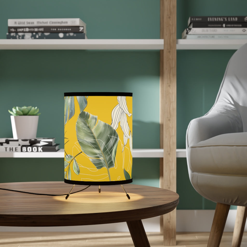 Tripod Lamp with Shades, Silver