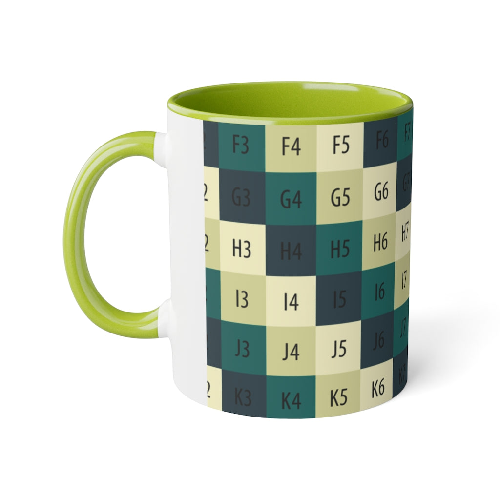 White Accent Mug, 11oz