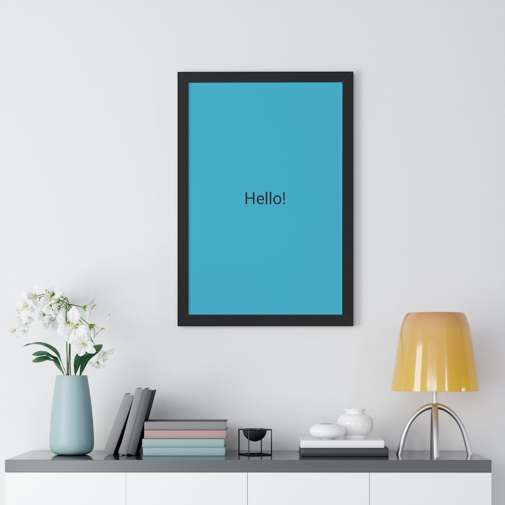 Framed Vertical Poster