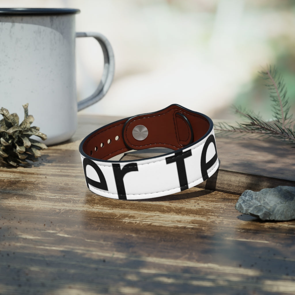 Vegan Leather Wristband