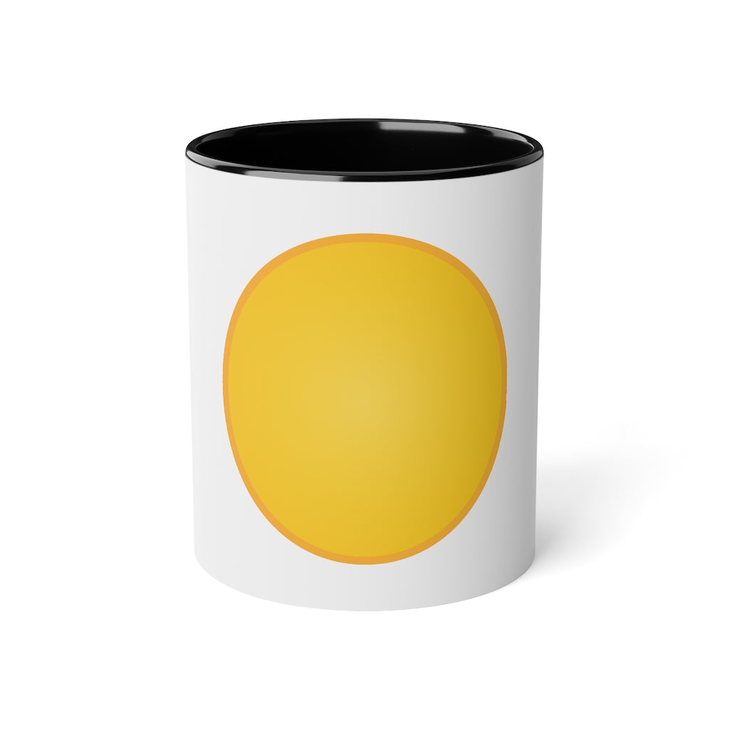 White Accent Mug, 11oz