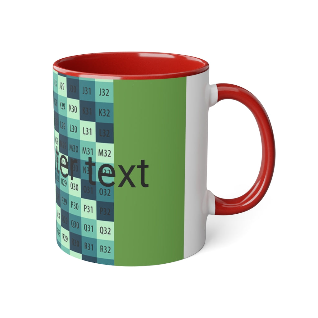 White Accent Mug, 11oz