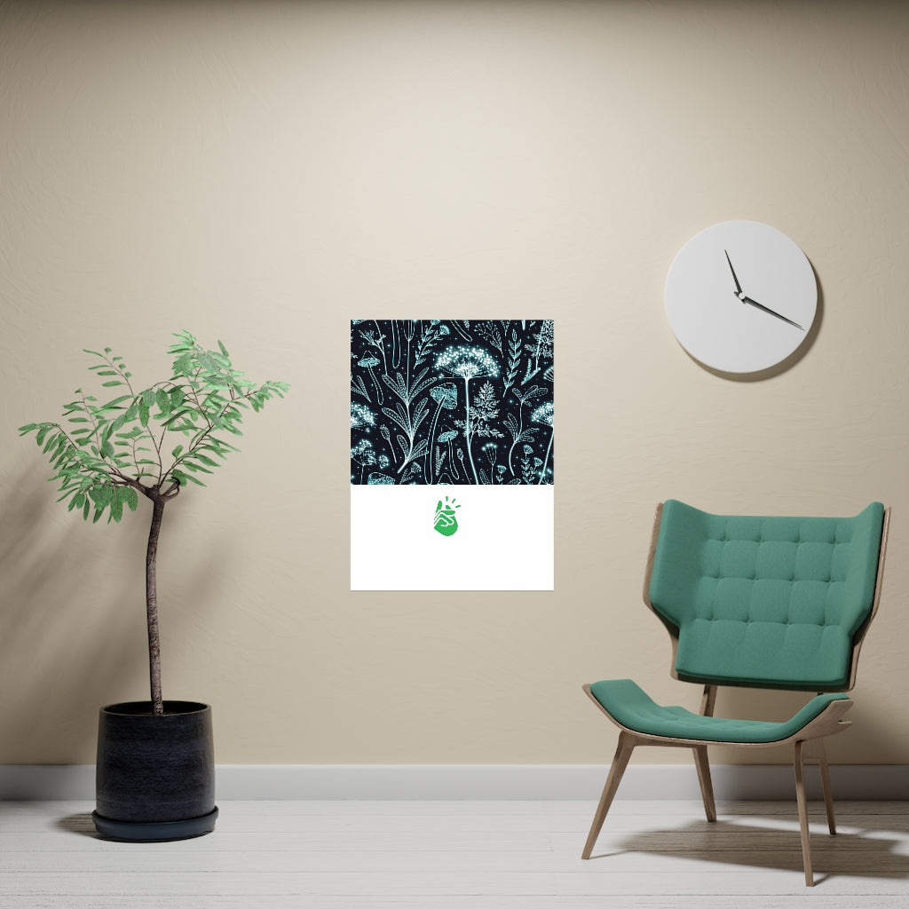 Vertical and horizontal matte posters