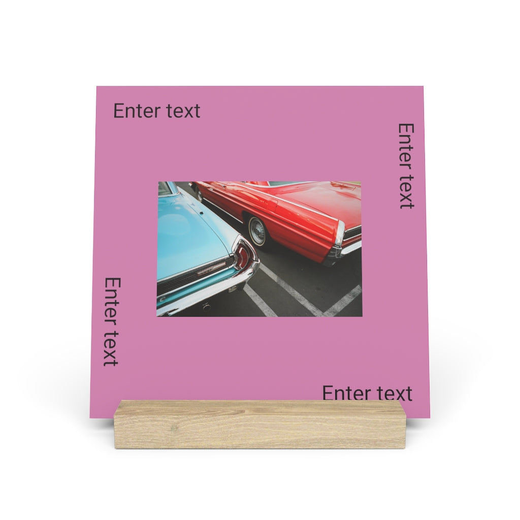 Gallery board with stand