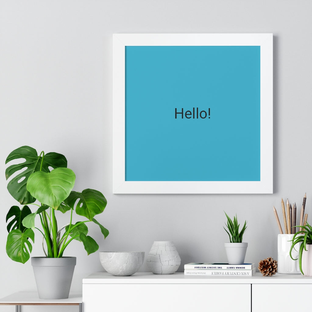 Framed Vertical Poster