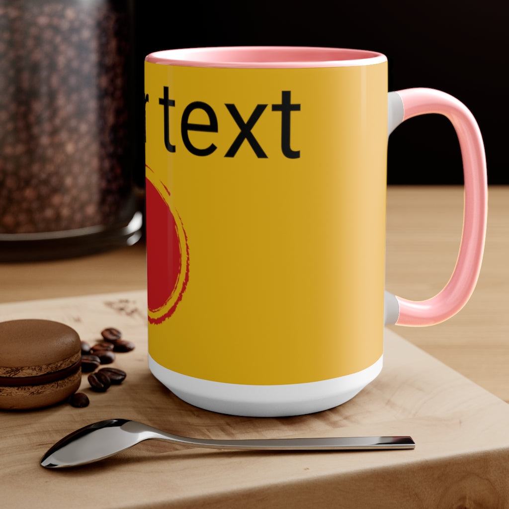 Two-Tone Coffee Mugs, 15oz