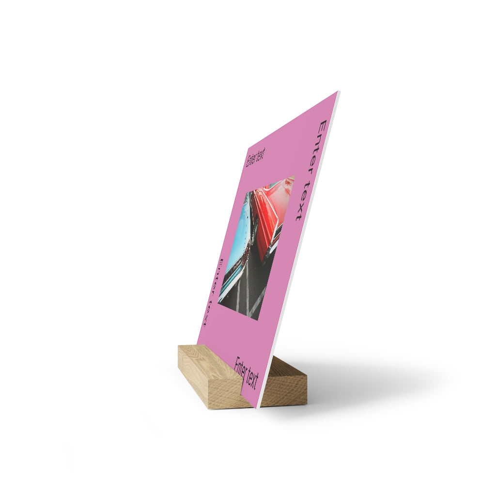 Gallery board with stand