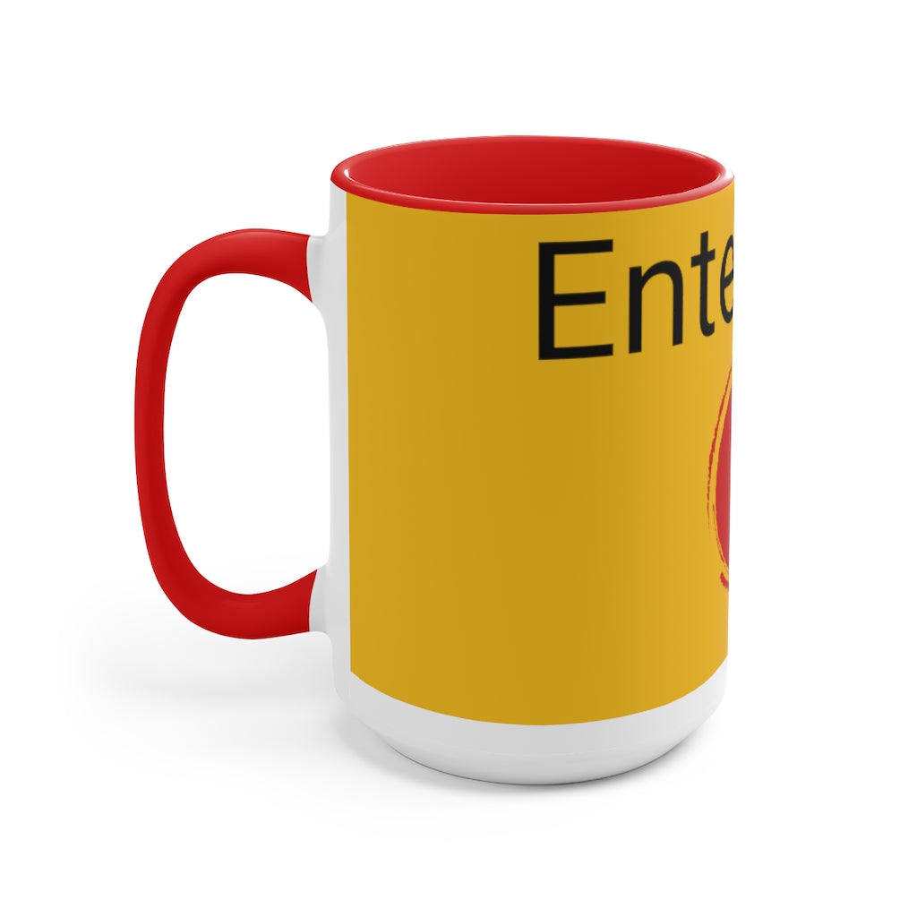 Two-Tone Coffee Mugs, 15oz