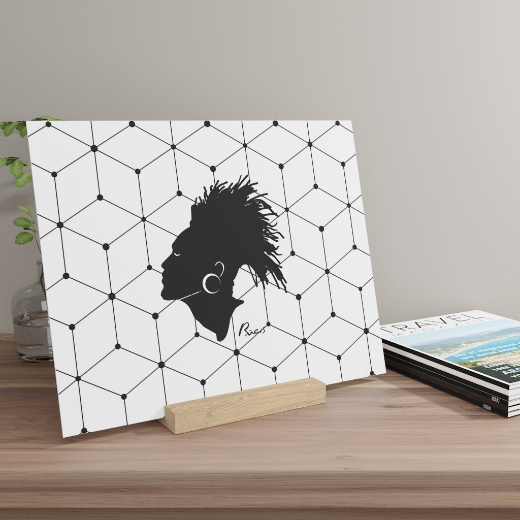 Gallery board with stand