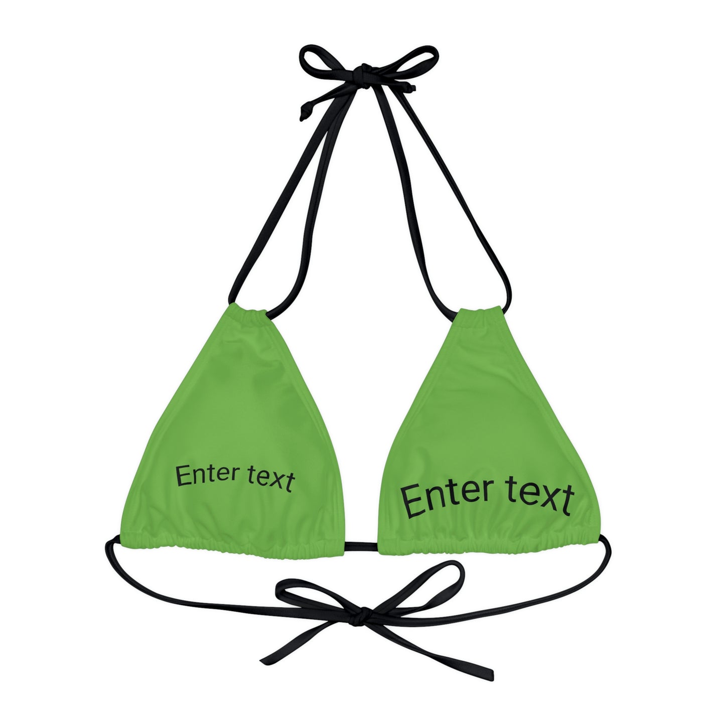 Strappy Triangle Bikini Top