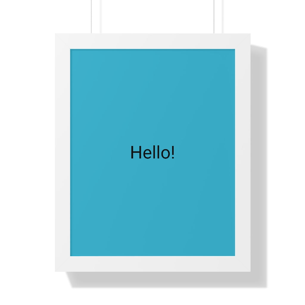 Framed Vertical Poster