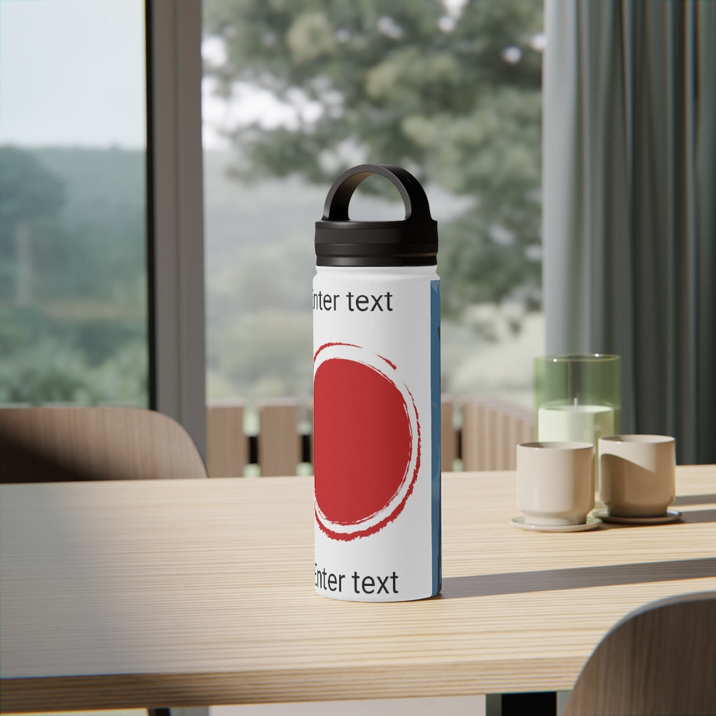 Stainless Steel Water Bottle, Handle Lid