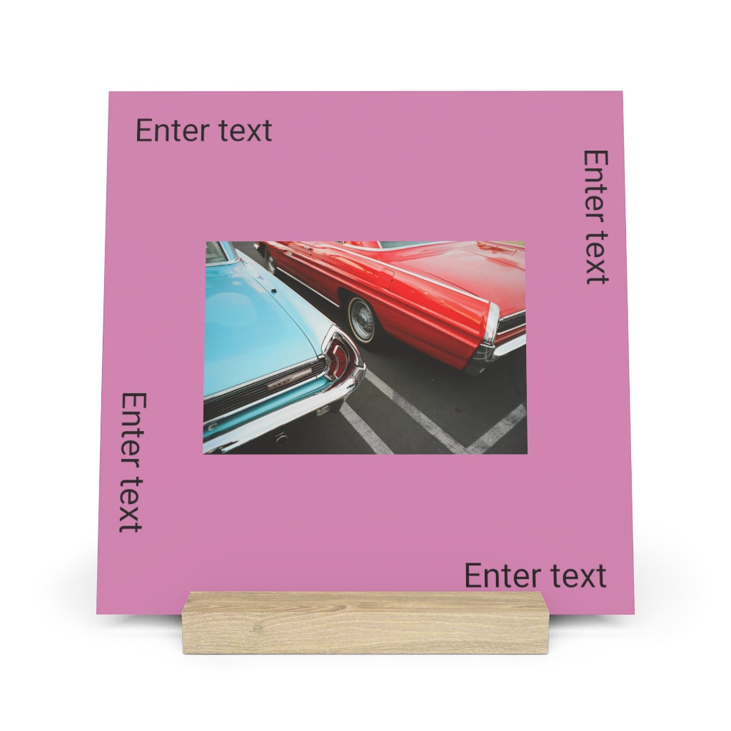 Gallery board with stand