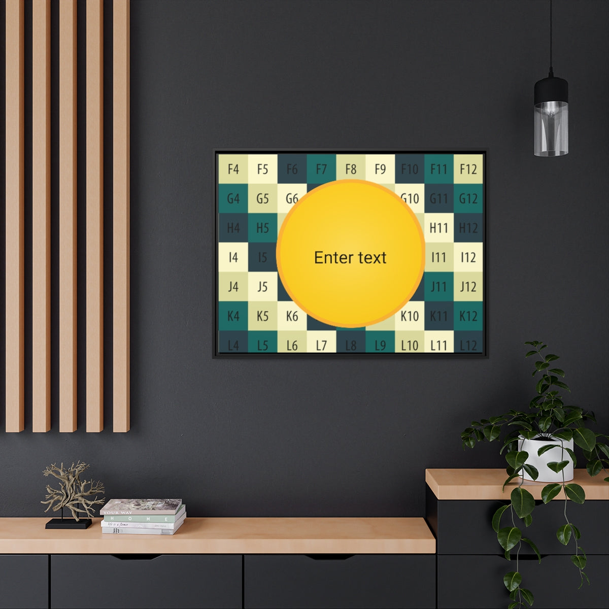 Matte Canvas, Black Frame