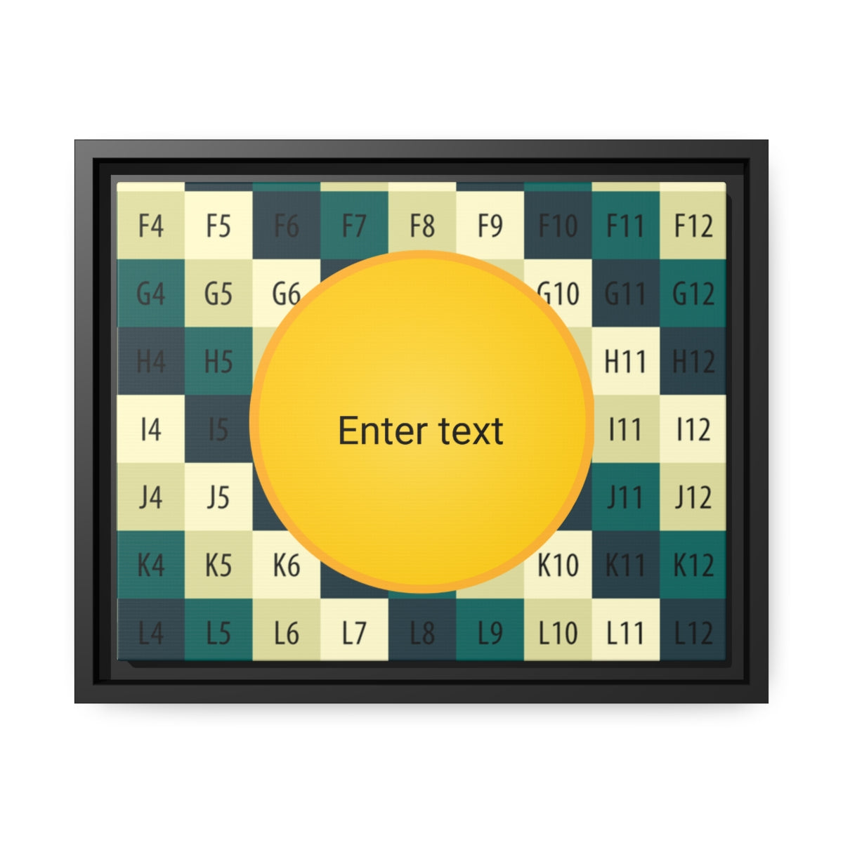 Matte Canvas, Black Frame