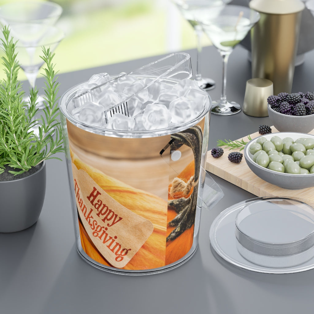 Ice Bucket with Tongs