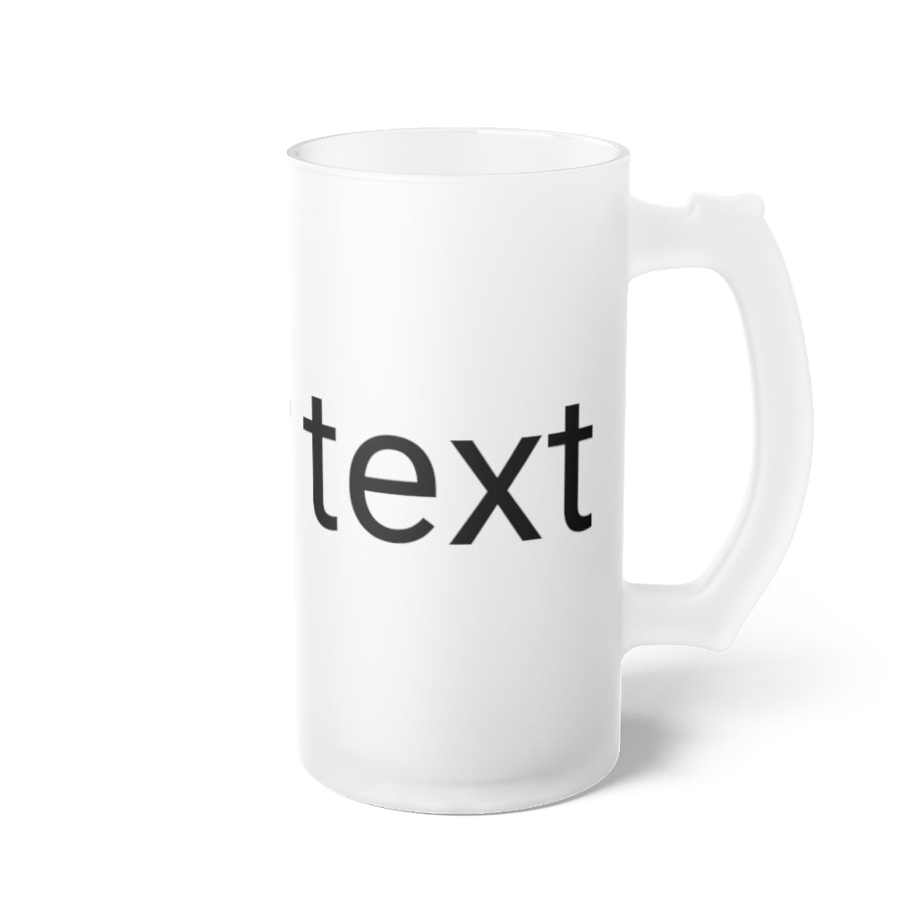 16 oz. Frosted Glass Stein
