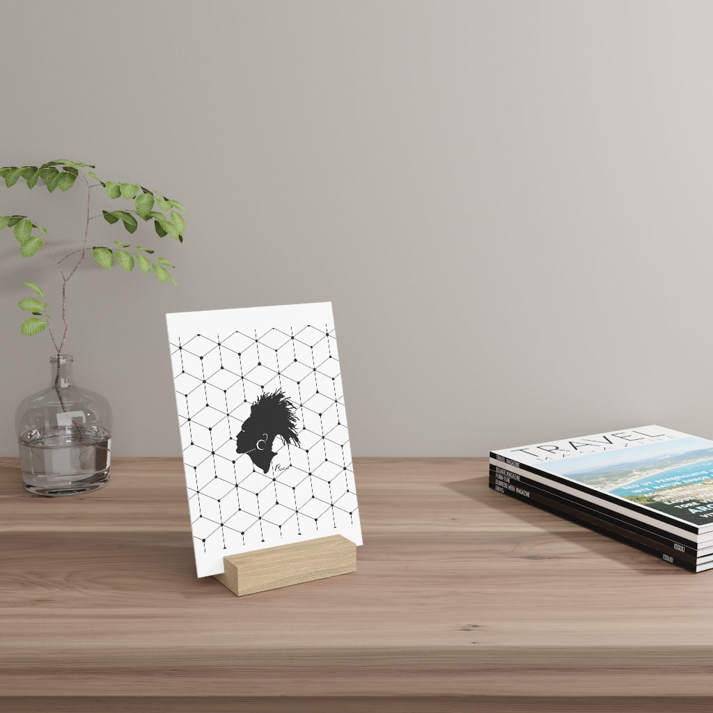 Gallery board with stand