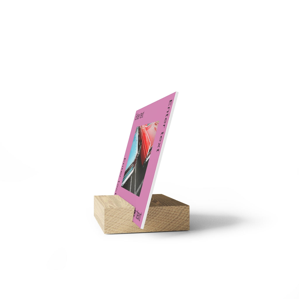 Gallery board with stand