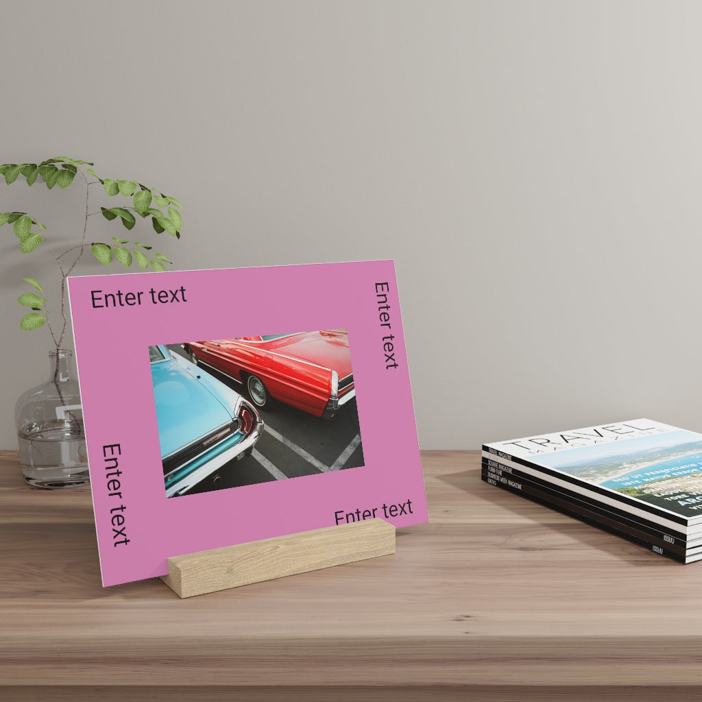 Gallery board with stand